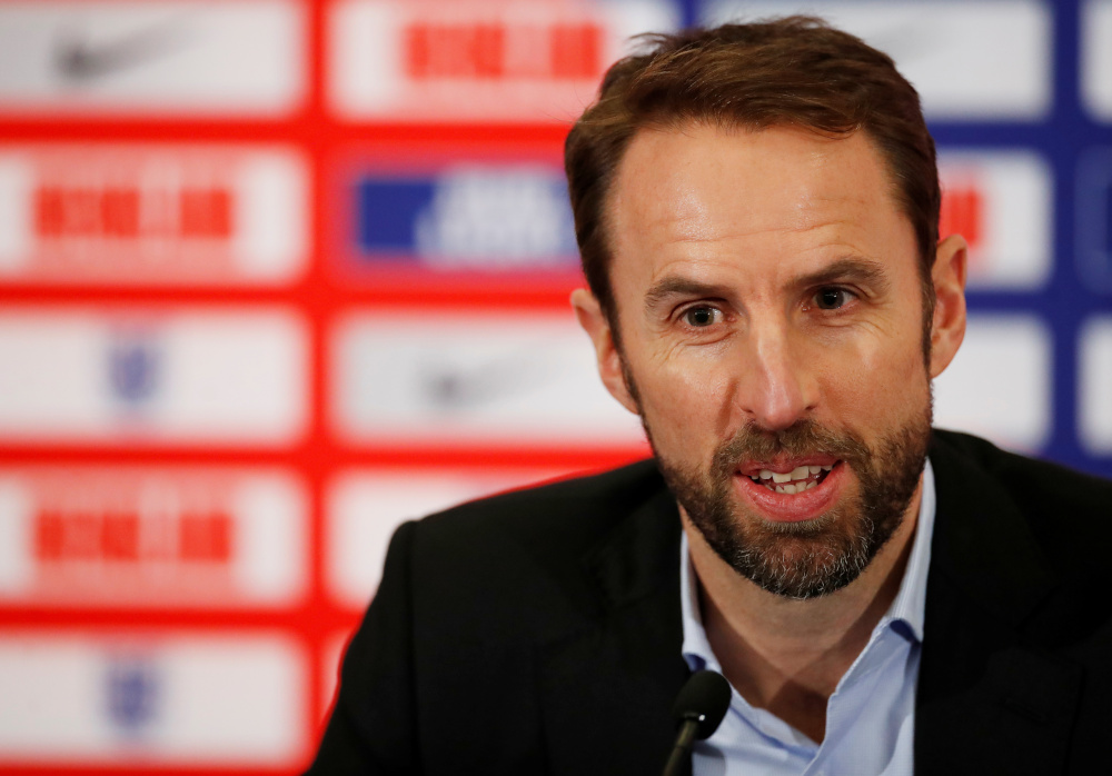 England manager Gareth Southgate during the squad announcement press conference at St Georgeu00e2u20acu2122s Park, Burton upon Trent, Britain March 13, 2019. u00e2u20acu201d Action Images handout pic via Reuters